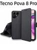 For Tecno Pova 8 Pro Case Diamond Pattern Card Slot Soft Silicone External Leather Support Function Flip Cover Attraction Closure