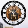 25cm Circular Iron Wall Clock with a Hidden Storage Compartment In the Back