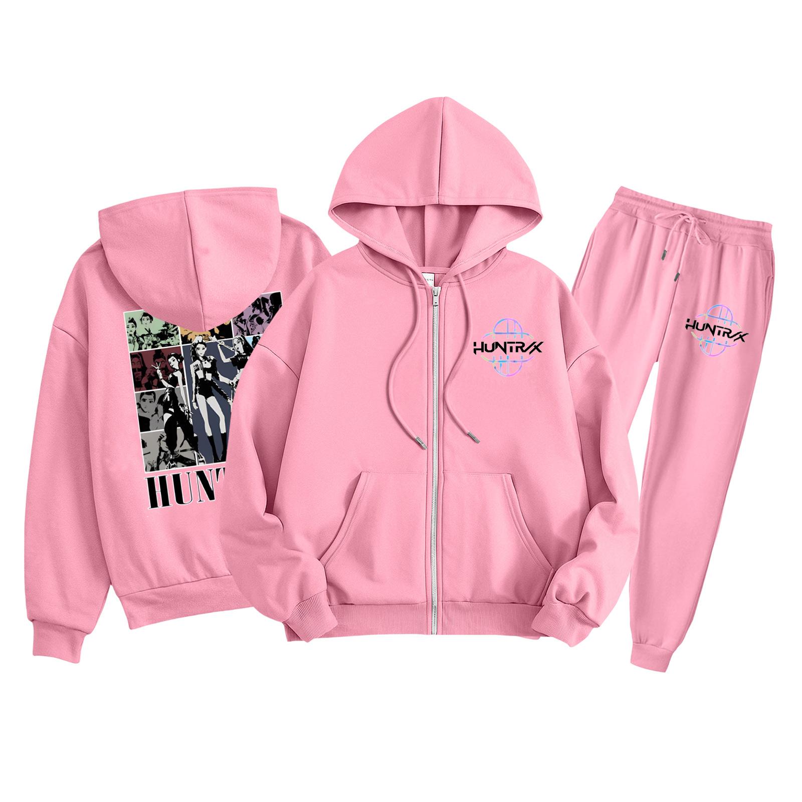 

Детская мода Толстовка с длинным рукавом, на молнии, с капюшоном, спортивные штаны с принтом, комплект толстовки с карманами 130