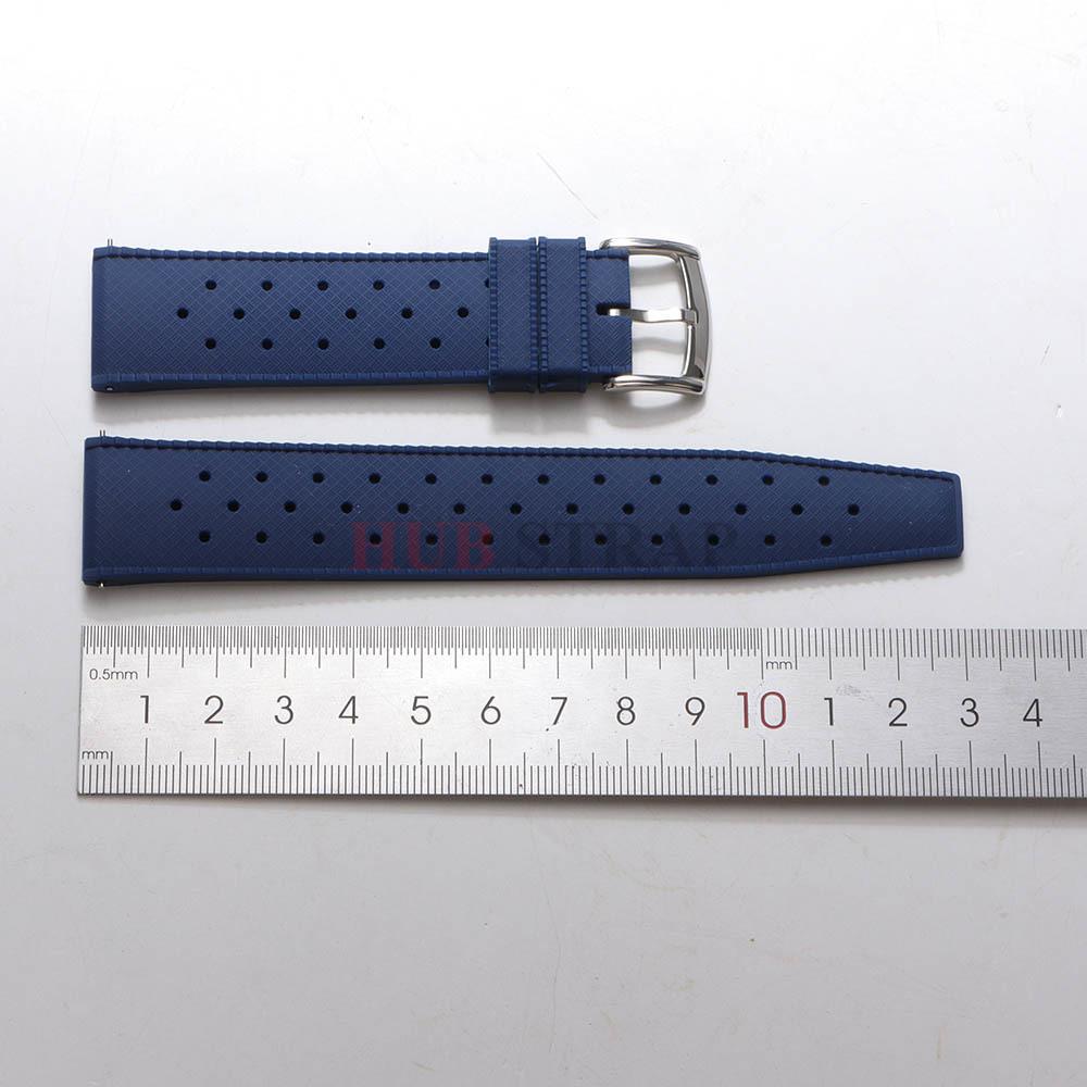 20mm 22mm Tropical Silicone Watch Band Quick Release Watchband Soft Rubber Smart Watch Strap Breathable for Seiko for Citizen