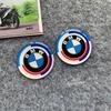 2pcs Car Badge 3D Stickers Soft Adhesive Multi-size Optional Motorcycle Waterproof Decals For BMW 50th Anniversary X1 X3 X5 X7 ydbn48
