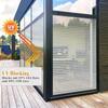 Modern Privacy Film With Striped Frosted Design For Bathroom Privacy And Easy Removal