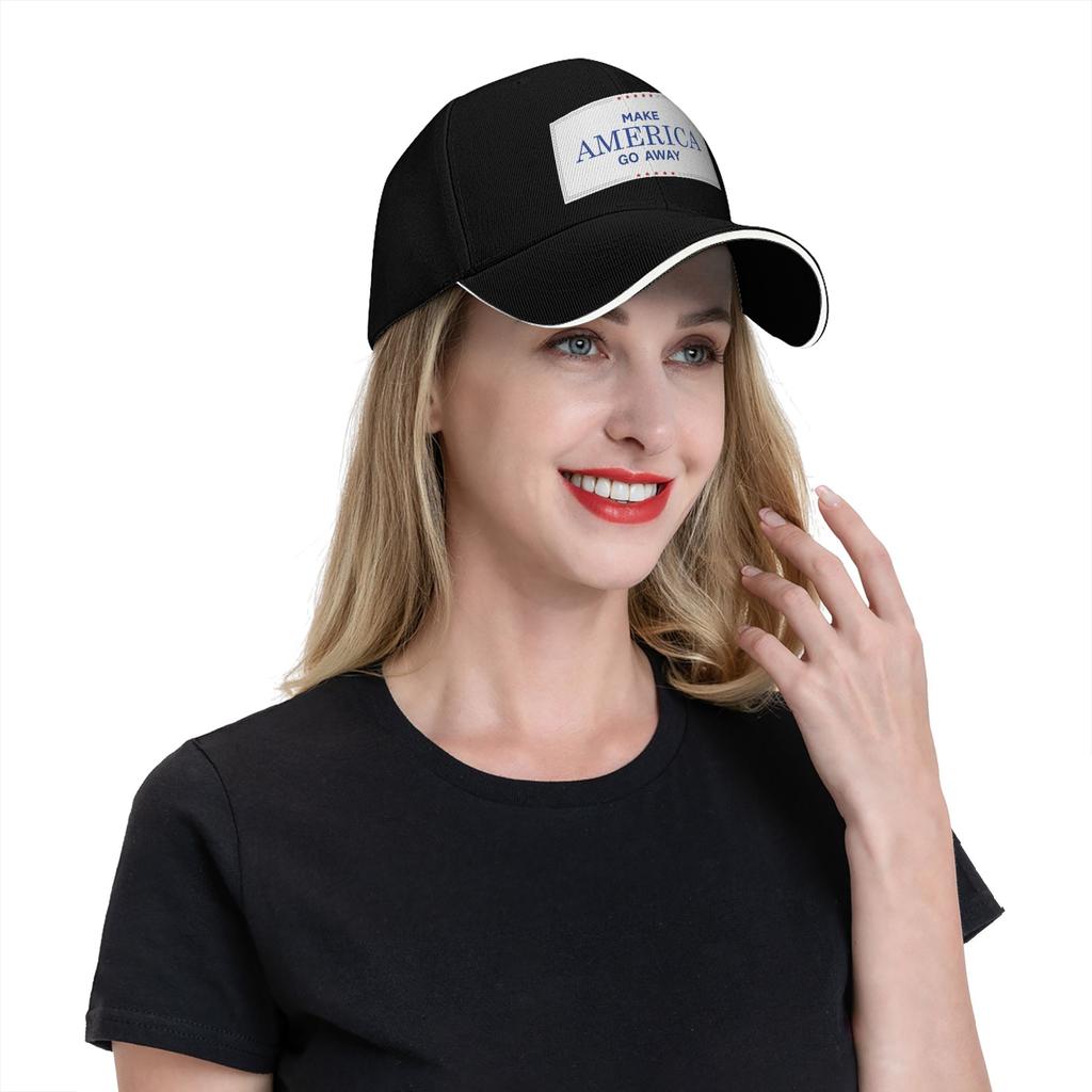 Make America Go Away Sandwich Baseball Cap Fashion Summer Funny Sarcasm Us Saying Snapback Cap Men Women Adjustable Adult Hat