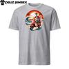 Whimsical Skeleton On Scooter Surfing Sunset Unisex T-Shirt Mens Womens Tees Top