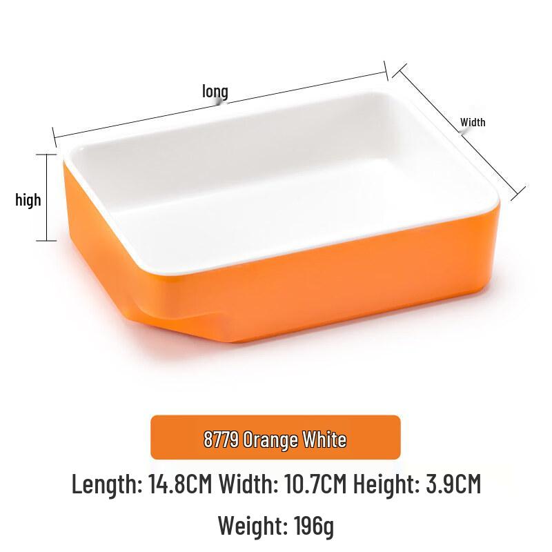 Hanton Melamine Hot Pot Side Dish Plates (10-Pack)