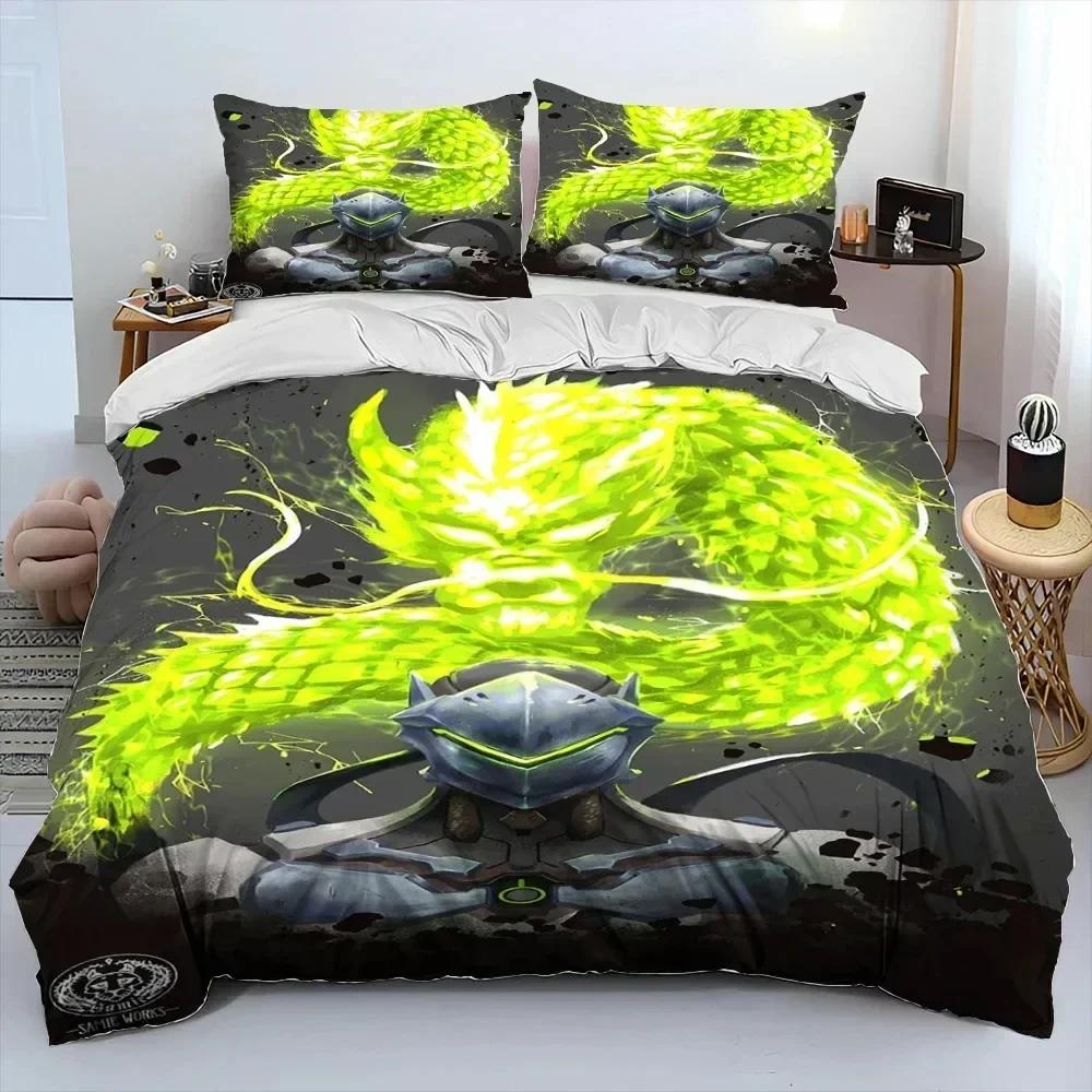 3D Print Ow Overwatch Game Dva Bedding Set Bedroom Soft Modern Bedspreads Comefortable Duvet Cover Quilt Cover And Pillowcase