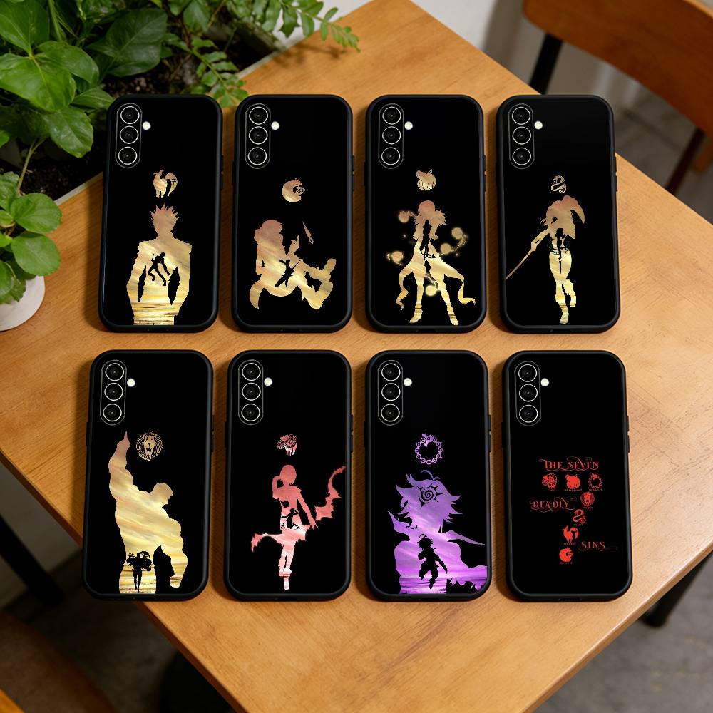 T-The Seven Deadly S-Sins Phone Case For Samsung Galaxy A73,A72,A71,A70,A53,A52,A51,Others Soft Black Cover