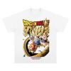 Cartoon Animation Dragon Ball Summer Trendy Brand Mens Clothing American Retro Loose Os Round Neckshortsleeved Tshirt Top