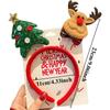 Christmas Head Toppers Antlers Christmas Tree Stylish Headband Merry Christmas Happy New Year Santa Claus Hair Band for Kids
