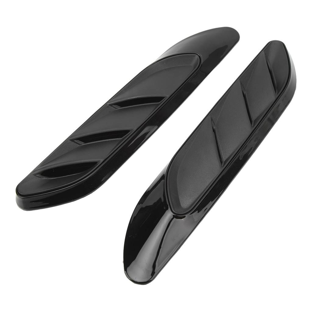 Kotflügel Seite Air Outlet Vent Trim Glänzend Schwarz Intake Flow Kanal Abdeckung Form Schatten Ersatz
