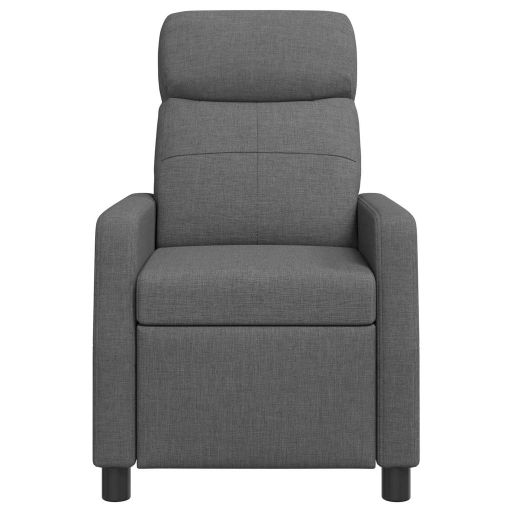 Recliner Armchair Dark Gray Fabric