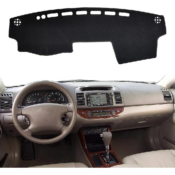 Dash Cover Mat  Fit For Toyota Camry 2002 2003 2004 2005 2006 With Cutout For Sensors And Dash Speakers, W/O Cutout For Airbag, Dashboard Cover Pad