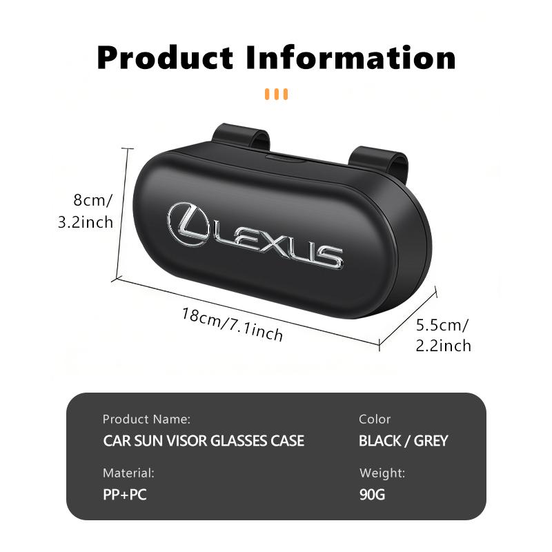 Car Sun Visor Sunglasses Glasses Case Glasses Holder Clip Box For Lexus CT ES GS NX IS250 RX350 IS200 LX570 UX250h CT200h