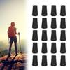 20pcs Outdoor Camp Hikes Protectors Caps Tip Rubber Trekking Poles Rubber Pad for Walking Poles