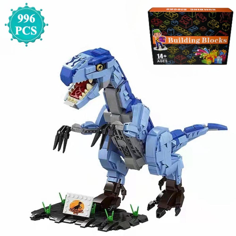 Jurassic Dino World Building Blocks T-Rex Dinosaurs Park Figures Diy Assemble Model Toys Kids Gifts For Display
