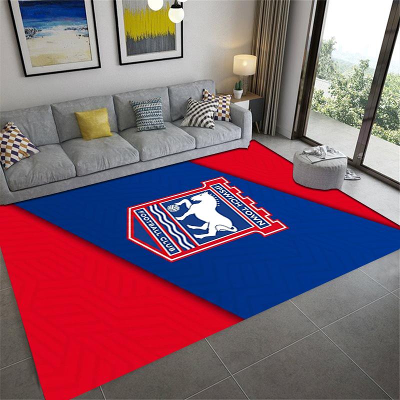 Ipswich Town FC Teppich für Wohnzimmer Schlafzimmer Zuhause Sofadekoration, Kinder Spielteppich rutschfest