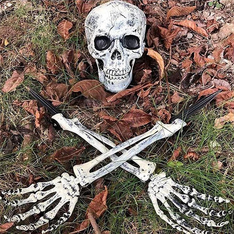 M-Modern-Halloween Skull Hand Set Halloween Skull Three-Piece Set Halloween Skull Hand Set