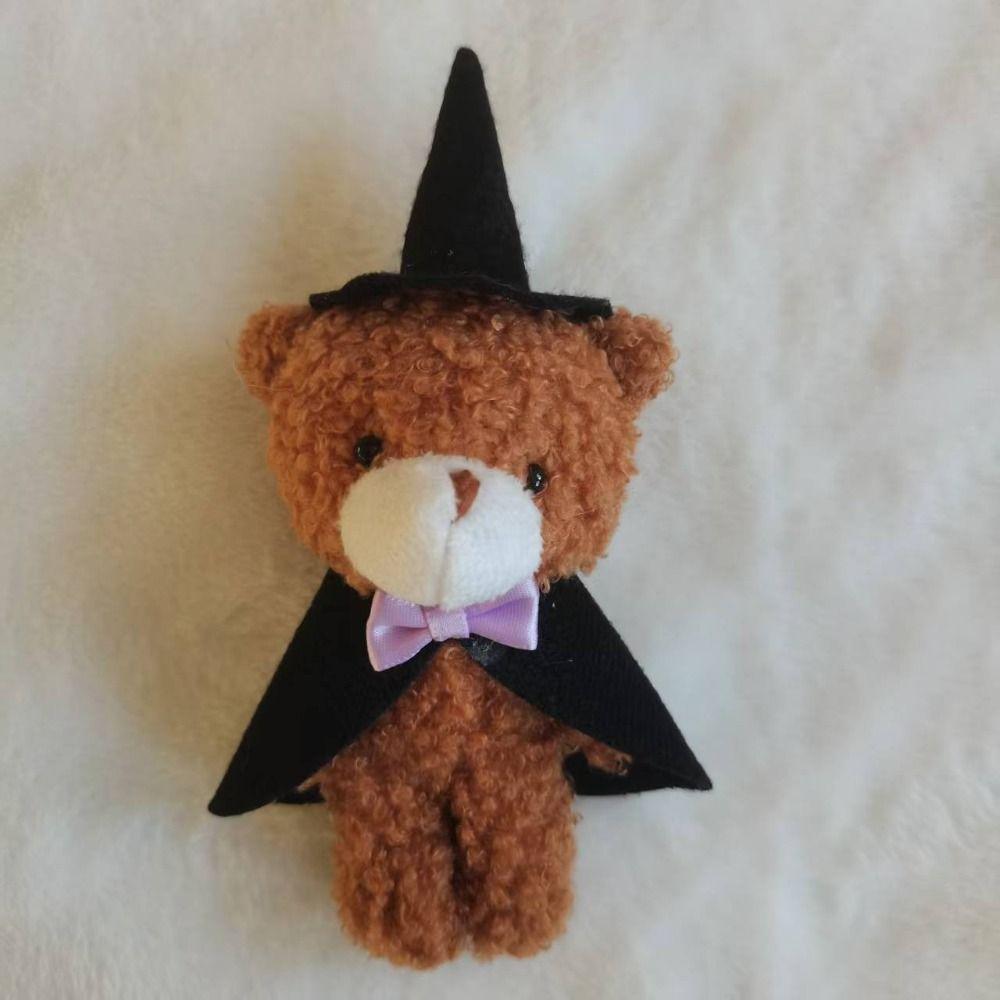 DIY Halloween Plush Pendant Kawaii Bear Plush Doll Little Bear Plush Keychain  Phone Accessories
