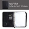 Multifunctional A4 Leather Zippered Business Folder
