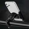 Heavy-Duty Motorcycle Phone & GPS Holder Adjustable Clamp with Free Mount, Compatible for Smartphones Tablets Navigation Devices