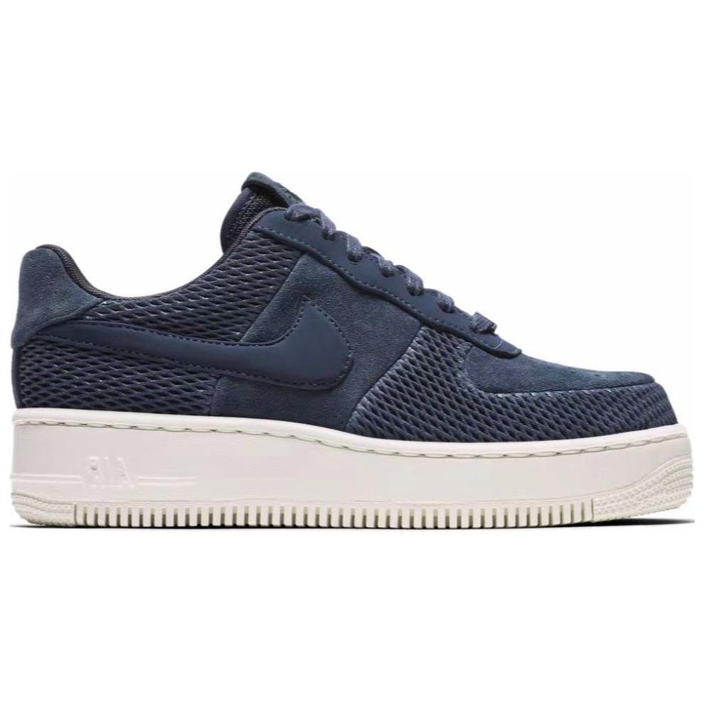 Nike Air Force 1 Sportive Casual Antiscivolo Resistenti all'Usura Traspiranti Scarpe da Skate Basse Sneakers da Donna Blu 917590-400