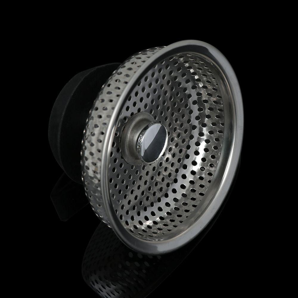Steel Mesh Waste Drainer Stuff Cover Plug Filter Basket Sink Strainer Food Hair Stopper Colander