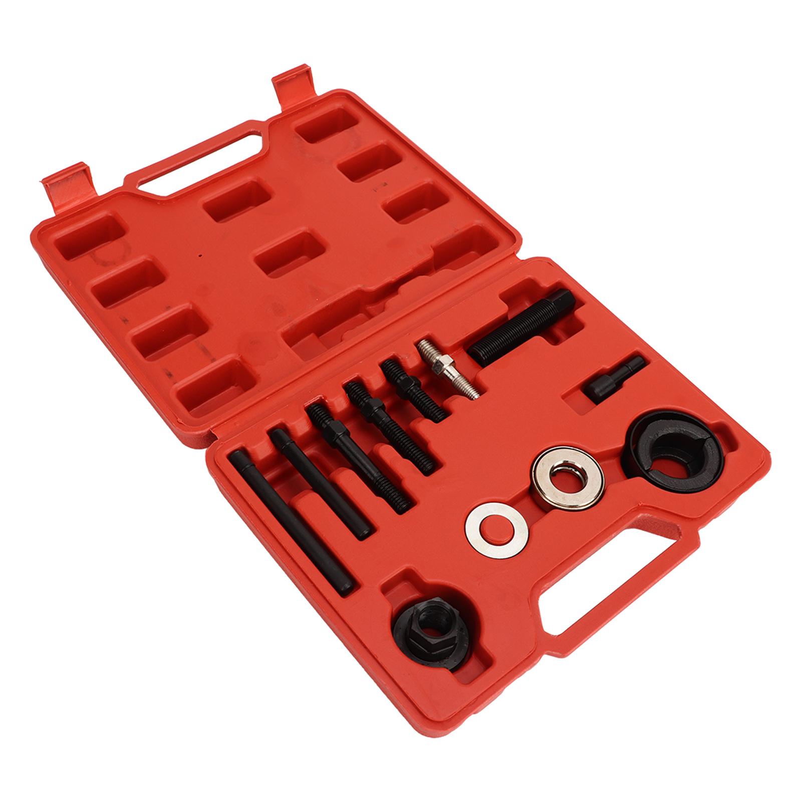 Kit d'extracteur de poulie de direction assistée, Kit d'extracteur et d'installateur de poulie Kit robuste anti-fissure d'extracteur et d'installateur de poulie pour pompes à eau sur la plupart des moteurs
