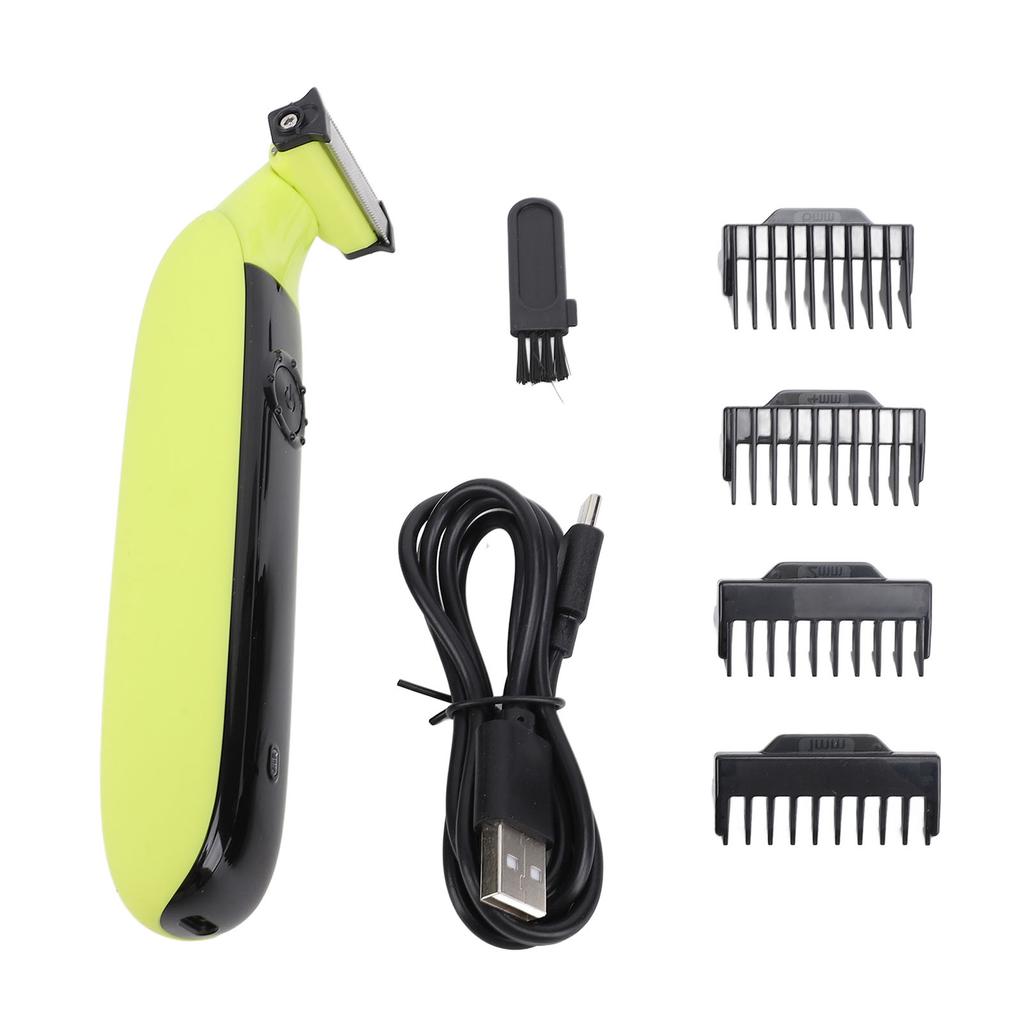 Body Hair Trimmer for Men Water Resistant Skin Protector Cutter Mens Grooming Kit with 4 Guard