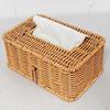 Vintage Imitation Rattan Tissue Box Rustic Napkin Holder Creative Desktop Tissue Holder  Kitchen