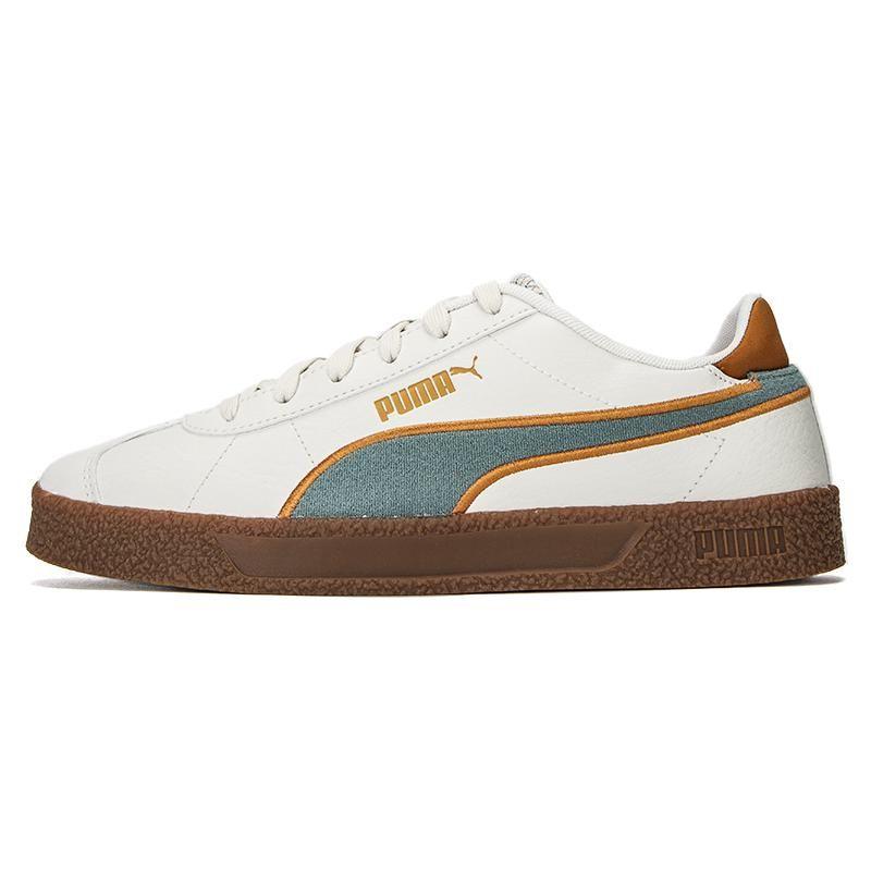 PUMA Club Retro Prep Унисекс Белый Серый Зеленый Низкие Повседневные Кроссовки 389404-02 EU 40