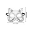 Blank Cat Face Mask Half Plastic Lightweight Paintable Halloween Party Cosplay Masquerade Animal Mask Masks