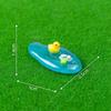 Mini Resin Pond Ornaments Koi Duck Lotus Theme Smooth Texture Small Decor for Indoor Bonsai Garden Decor