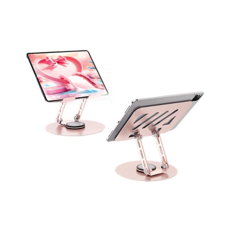 

Вращающаяся на 360° складная металлическая подставка для телефона и планшета, многоугольный портативный алюминиевый настольный держатель