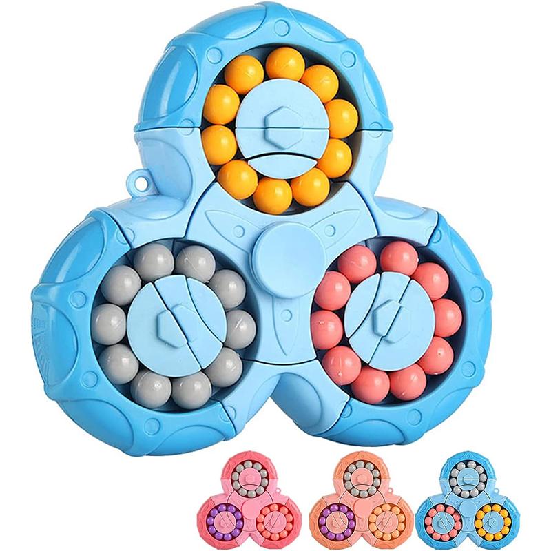 Brinquedos Triângulo Giratório Feijão Mágico Puzzle Fidget Spinner Sensorial Alívio de Estresse TDAH Ansiedade Presentes Para Adultos Adolescentes Meninos Meninas