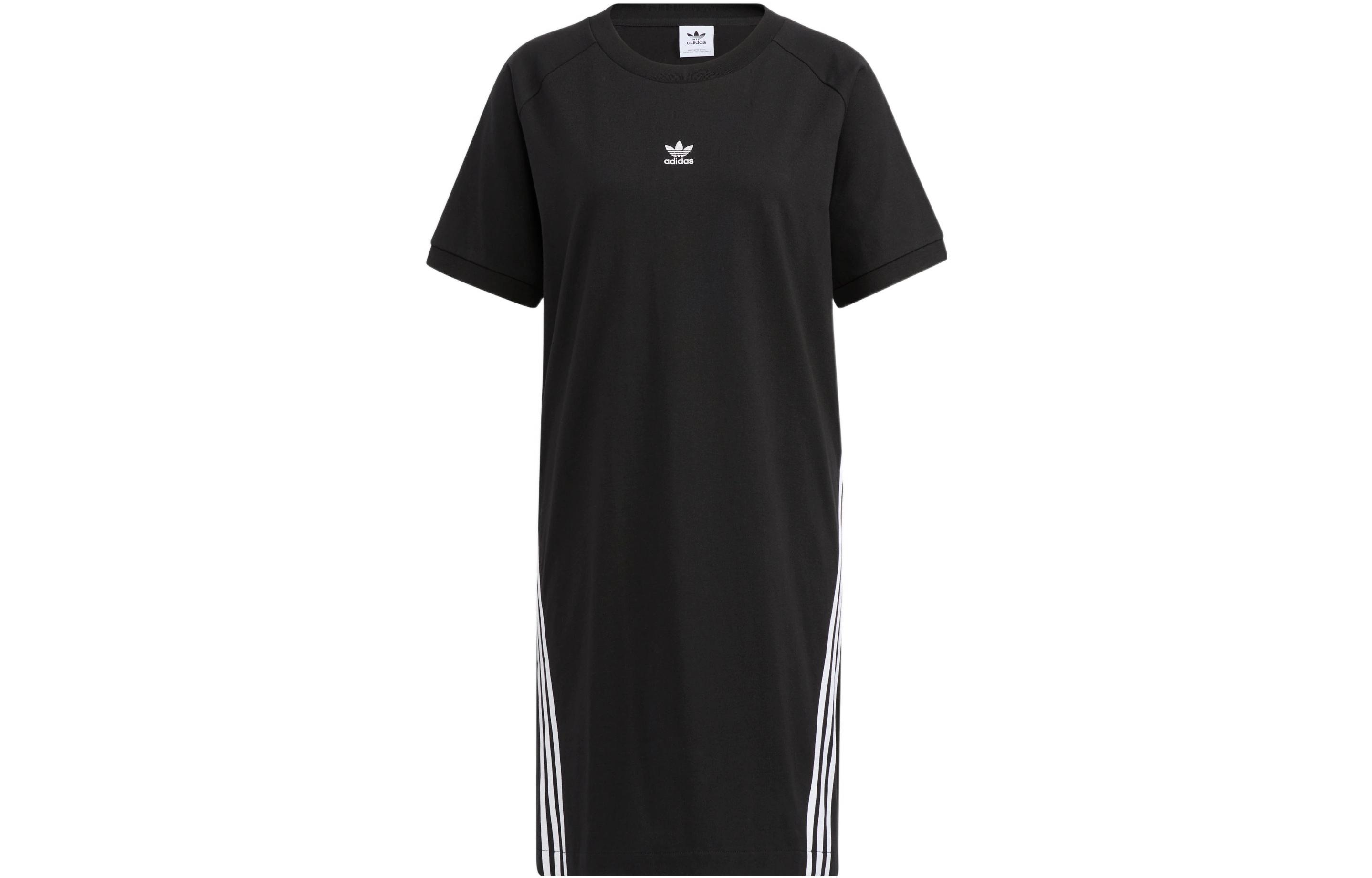 Adidas Originals Sophe 3 Stripes Short Sleeved Dress Women s Black IA9073 30