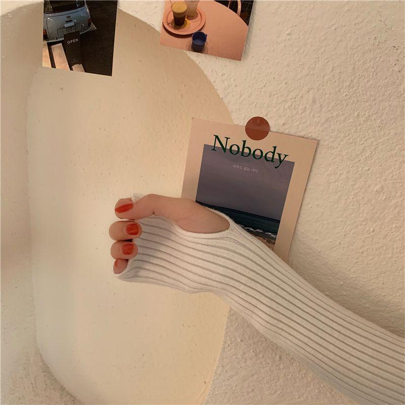 Kumikumi Basic Solid Turtleneck Long sleeve Knit Women clothes Autumn All-Match Slim fit Slimming Inner wear Top