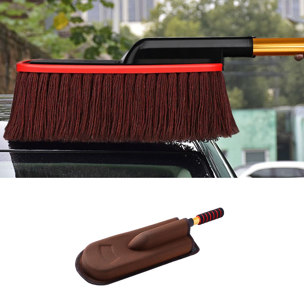Car Dusting Duster Wax Brush Wipe Car Retractable Car Wash Tools Wax Mop Removable Dusting Duster