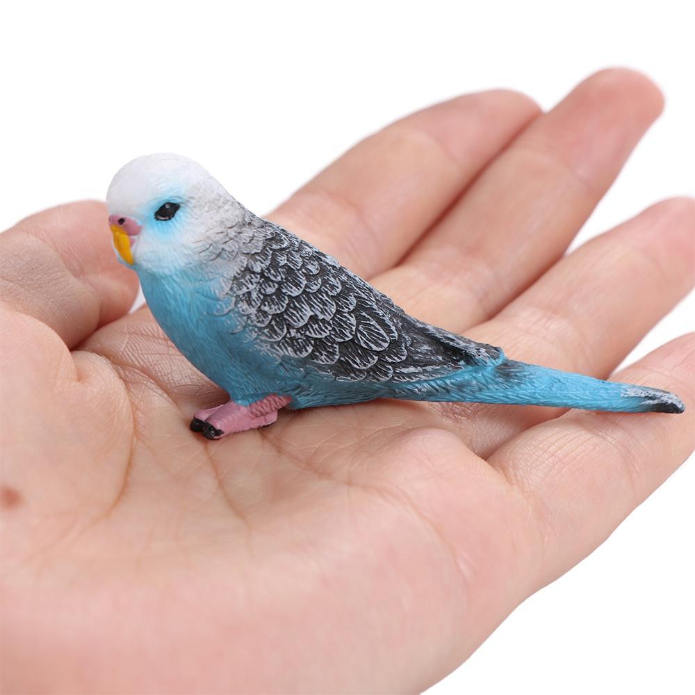 Plastic Bird Figurines Educational Parrot Ornament Creative Simulated Budgie Parrot Party