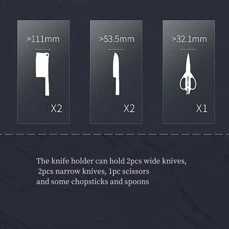 Messerhalter Organizer Regal Rotierende Stäbchen Löffel Schere Gabeln Lagerung Abtropffläche Abnehmbarer Küchenmesserhalter Ständer