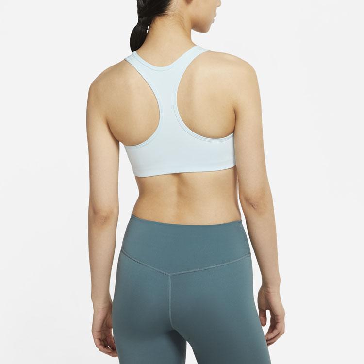 Nike Medium Support One-Piece Padded Fitted Sports Tank Top Women Tops Glacier-Blue BV3637-474