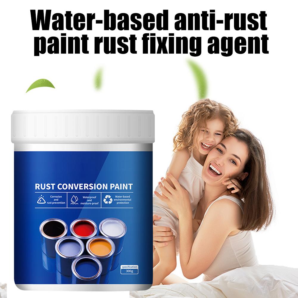 Rust Conversion Paint Waterproof Iron Door Railing Metal Rust Prevention Refurbished Rust Removal Water Based Metallic Paint