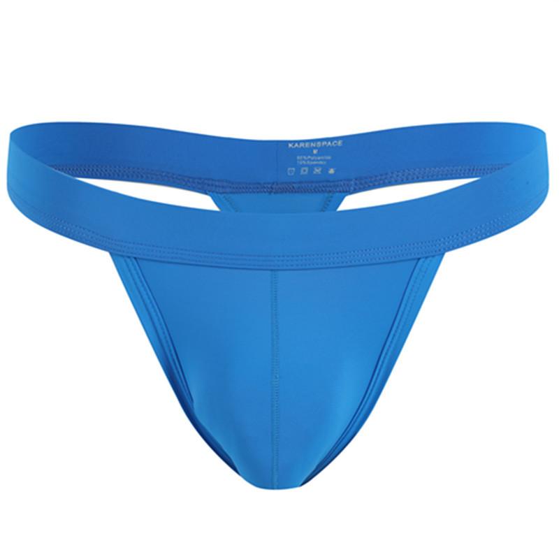 Men's Spring and Summer Fashion New Ice Silk Thong Underwear