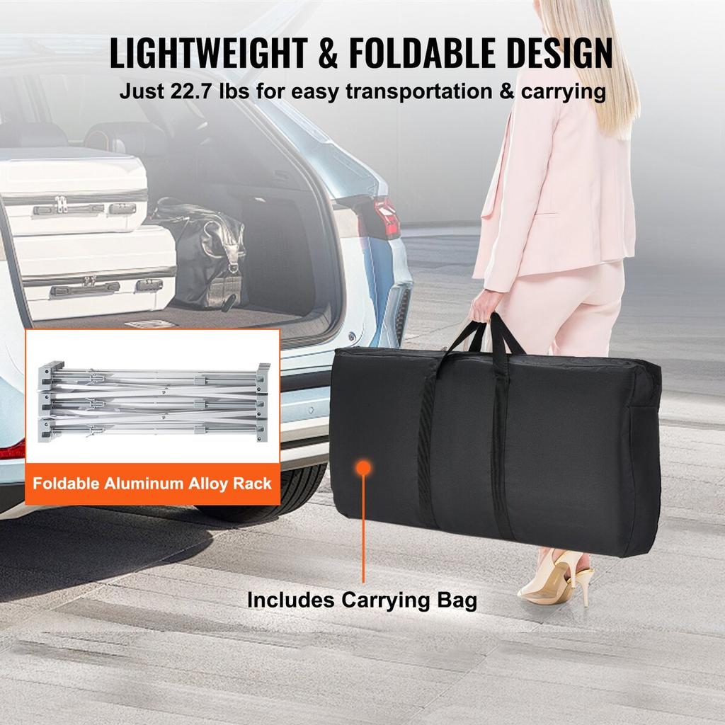 Portable Tradeshow Podium Table, 51.18" X 18.31" X 37.4", Display Exhibition Counter Stand Booth Fair with Wall, Foldable Promotion Retail Bar Table
