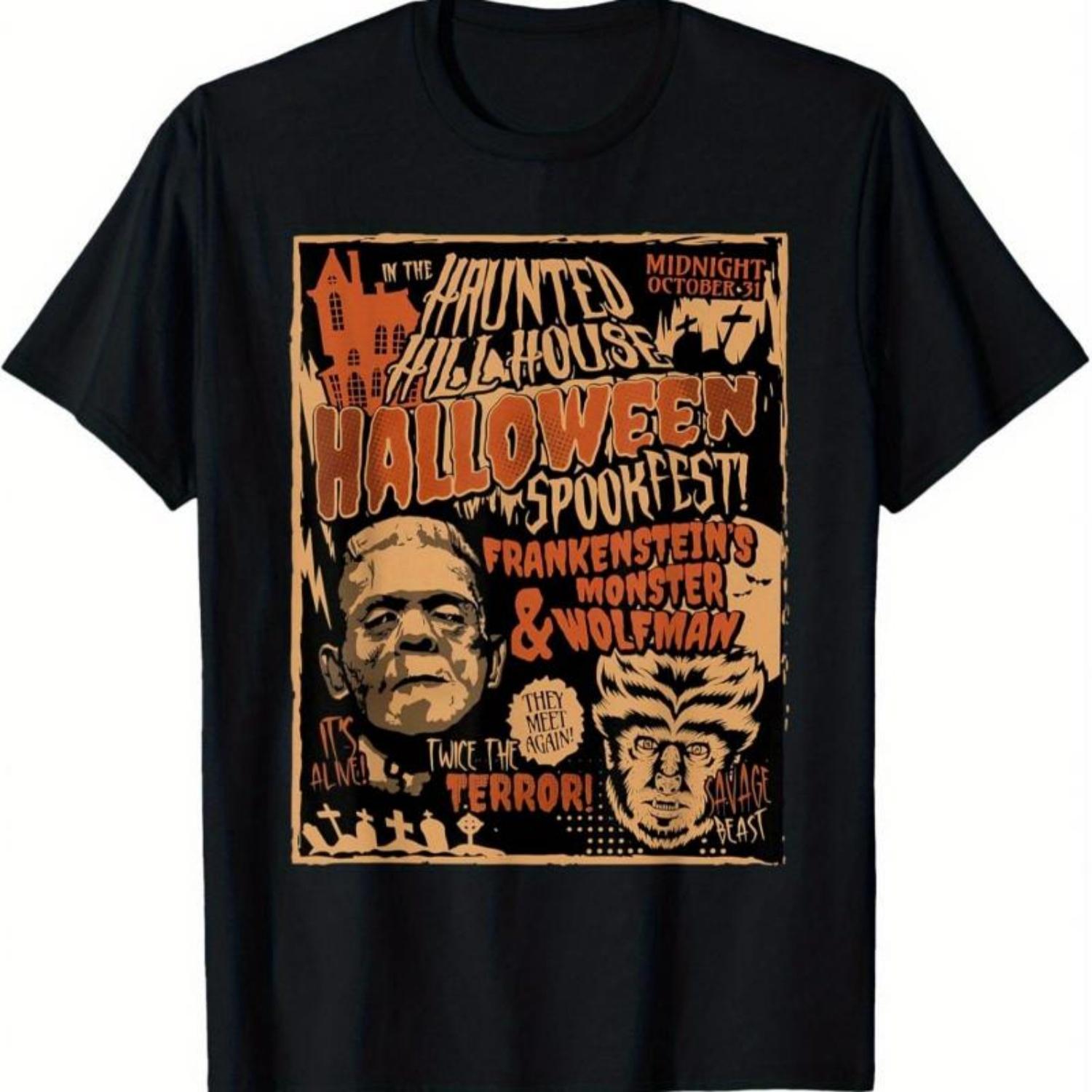 

2025 Summer Hot Sale Men s Vintage Punk Rock Monster Mummy Horror Halloween T-Shirt - Black Vintage Design Men s T-Shirt XXXXXL чорний
