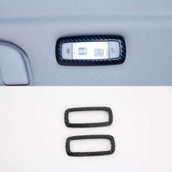 Carbon Fiber Interior Rear Reading Light Lamp Cover Trim For 18-24 BMW X3 G01