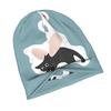 2D Flat Printing FLYING CAT DESIGN Adult Knit Beanie with Style Fits Effortlessly Into Seasonal Wardrobes and Pairs Well with Jackets or Casual Looks,