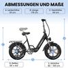 Electric Bicycle Kingbll Literide 500W Motor 20" Fat Tire City Foldable E-Bike 48V 13.5Ah Dual Disc Brakes 7 Speed Max Load 150Kg