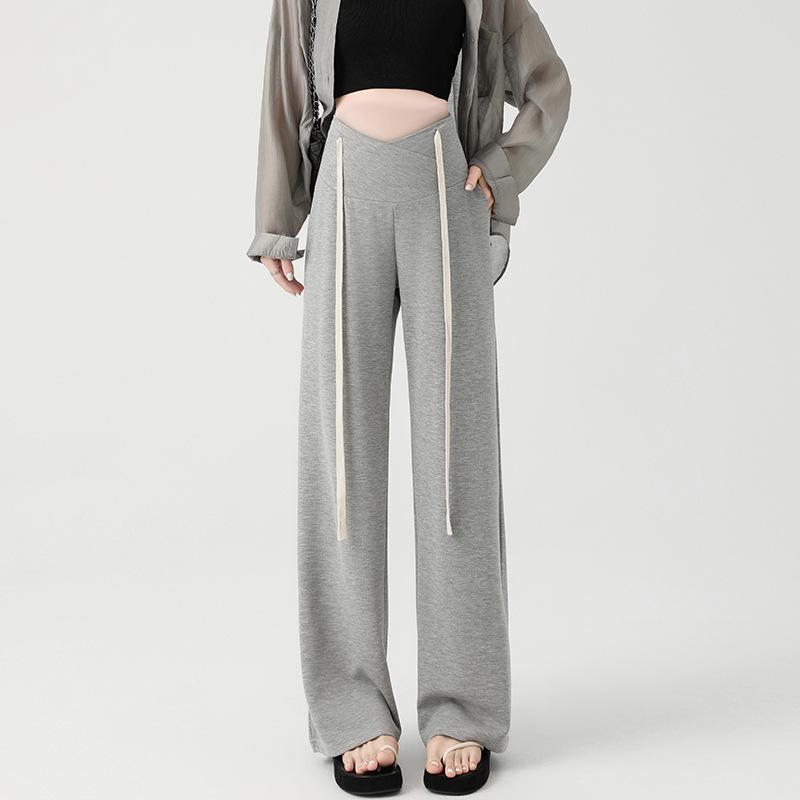 Maternity Spring/Summer Thin Drape Narrow/Wide Leg Drawstring Pants 2026 New Style Large