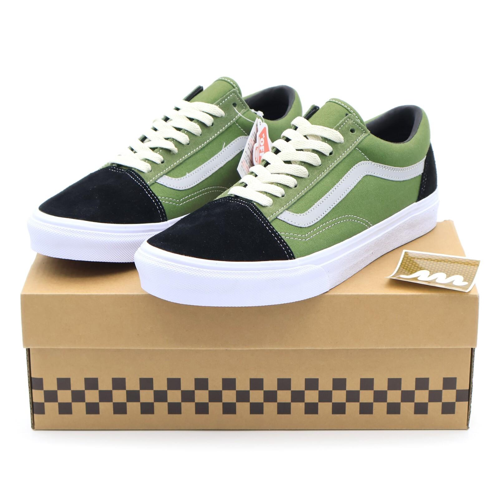667926-0001 MIN-NANO Vans Old Skool City Black Military Green Grey (Men s) 10.5