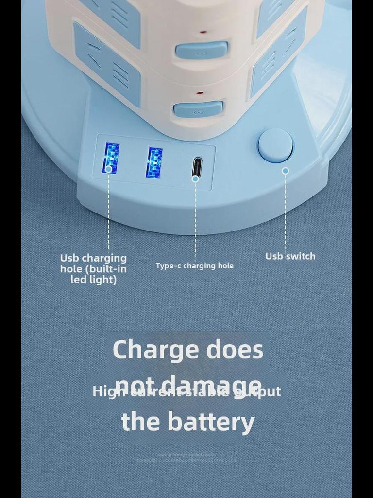 Multifunctional Vertical Wireless USB Fast Charging Board for Home